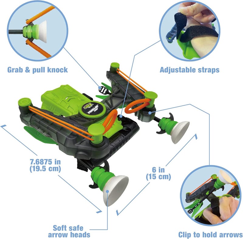 Zing Air Hunterz Wrist Bow - Includes 1 Wrist Bow and 3 Suction Cup Arrows, Launches Arrows Up to 40 ft - Image 2